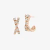 Dana Rebecca - 14Ct Gold, Ava Bea Diamond Crossover Mini Huggies (Pair)^The Alkemistry Clearance
