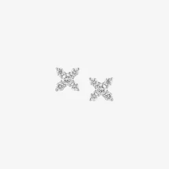 Dana Rebecca - 14Ct Gold, Ava Bea Diamond Cross Stud Earrings (Pair)^The Alkemistry Sale