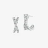 Dana Rebecca - 14Ct Gold, Ava Bea Diamond Crossover Mini Huggies (Pair)^The Alkemistry Hot