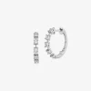 Dana Rebecca - 14Ct Gold, Ava Bea Interval Diamond Hoop Earrings (Pair)^The Alkemistry Online