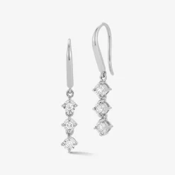 Dana Rebecca - 14Ct Gold, Ava Bea Diamond Drop Earrings (Pair)^The Alkemistry Discount