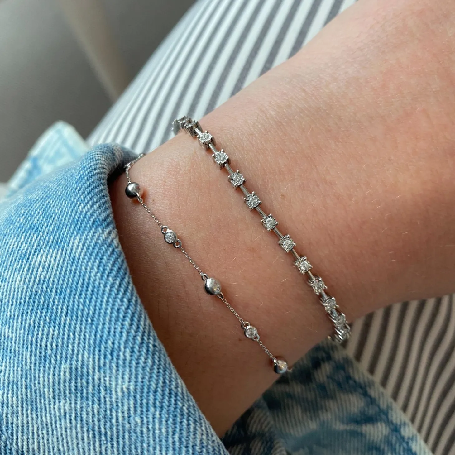 Dana Rebecca - 14Ct Gold, Ava Bea Diamond Tennis Bracelet^The Alkemistry Best