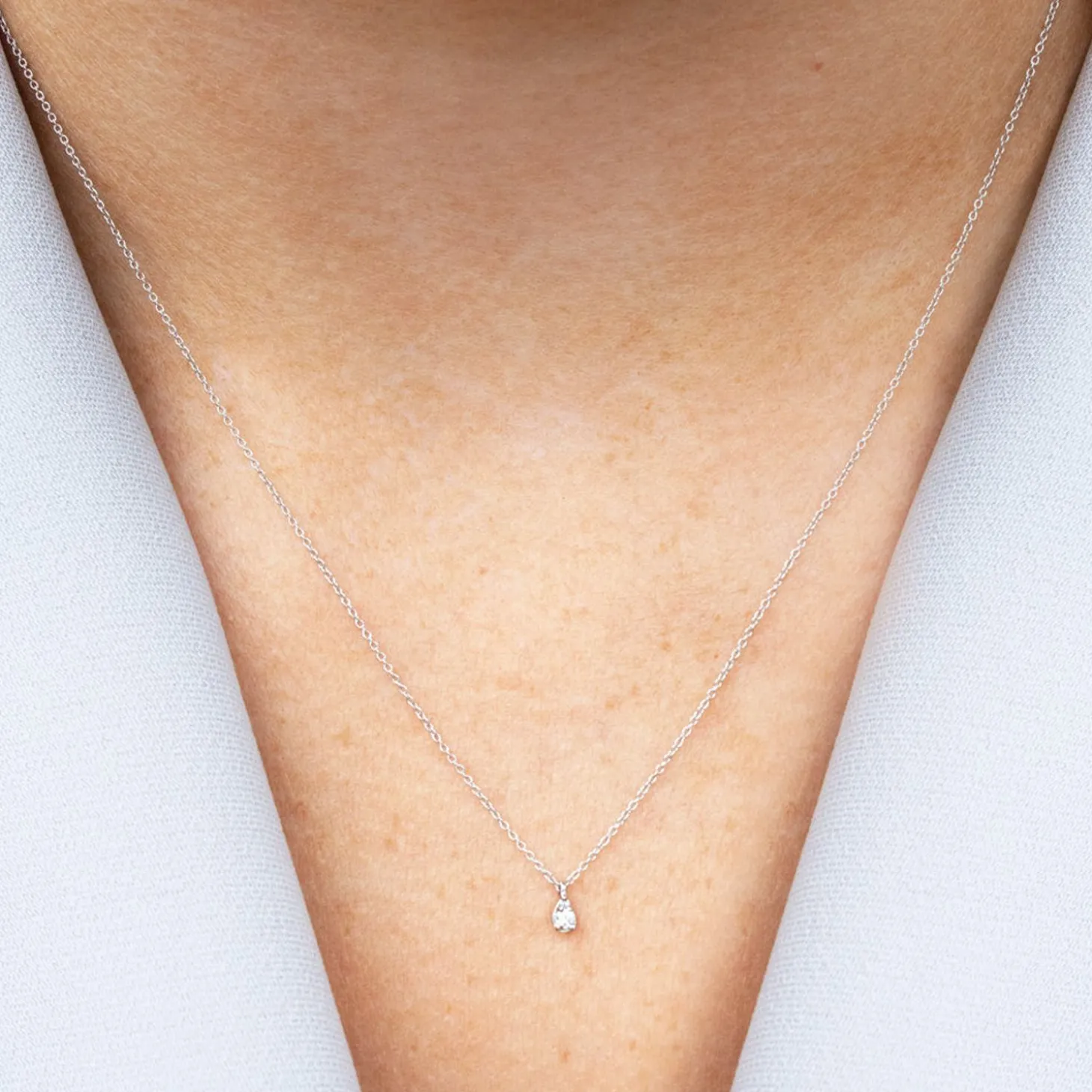 Dana Rebecca - 14Ct Gold, Diamond Petite Teardrop Necklace^The Alkemistry Clearance