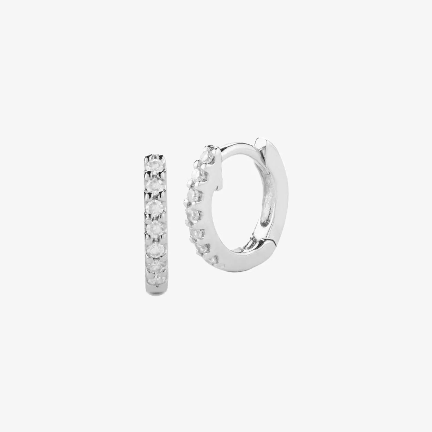 Dana Rebecca - 14Ct Gold, Diamond Mini Huggie Earrings (Pair)^The Alkemistry Flash Sale