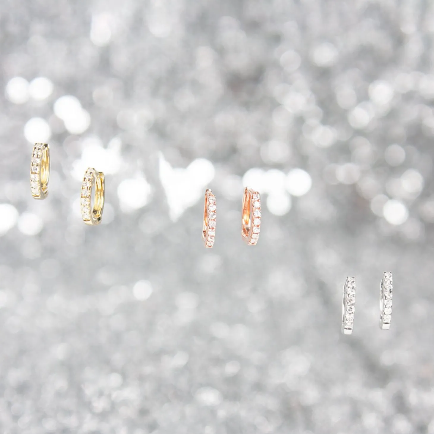Dana Rebecca - 14Ct Gold, Diamond Mini Huggie Earrings (Pair)^The Alkemistry Flash Sale