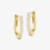 Dana Rebecca - 14Ct Gold, Diamond Huggie Earrings (Pair)^The Alkemistry Outlet