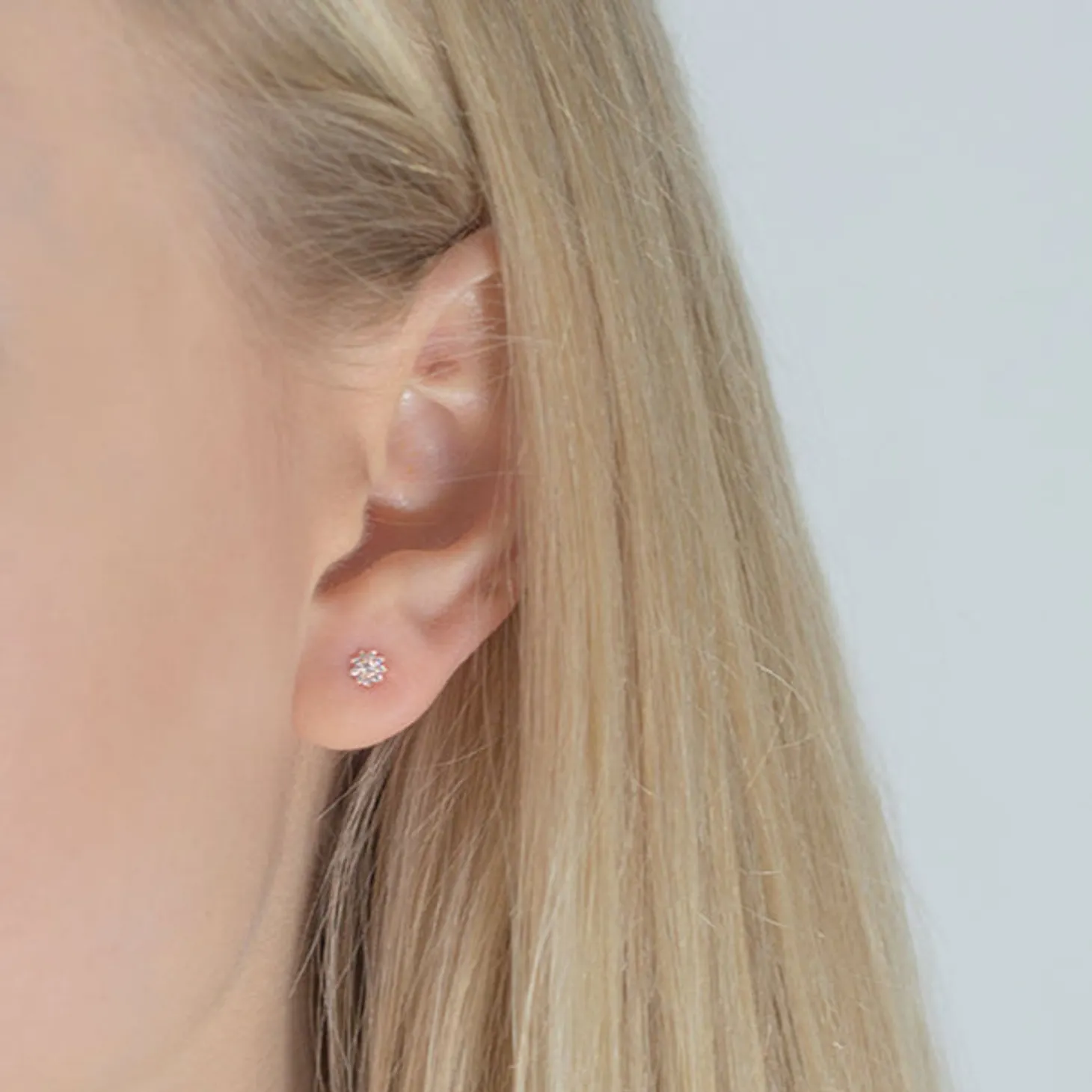 Dana Rebecca - 14Ct Gold, Jennifer Yamina Diamond Starburst Stud Earrings (Pair)^The Alkemistry Clearance