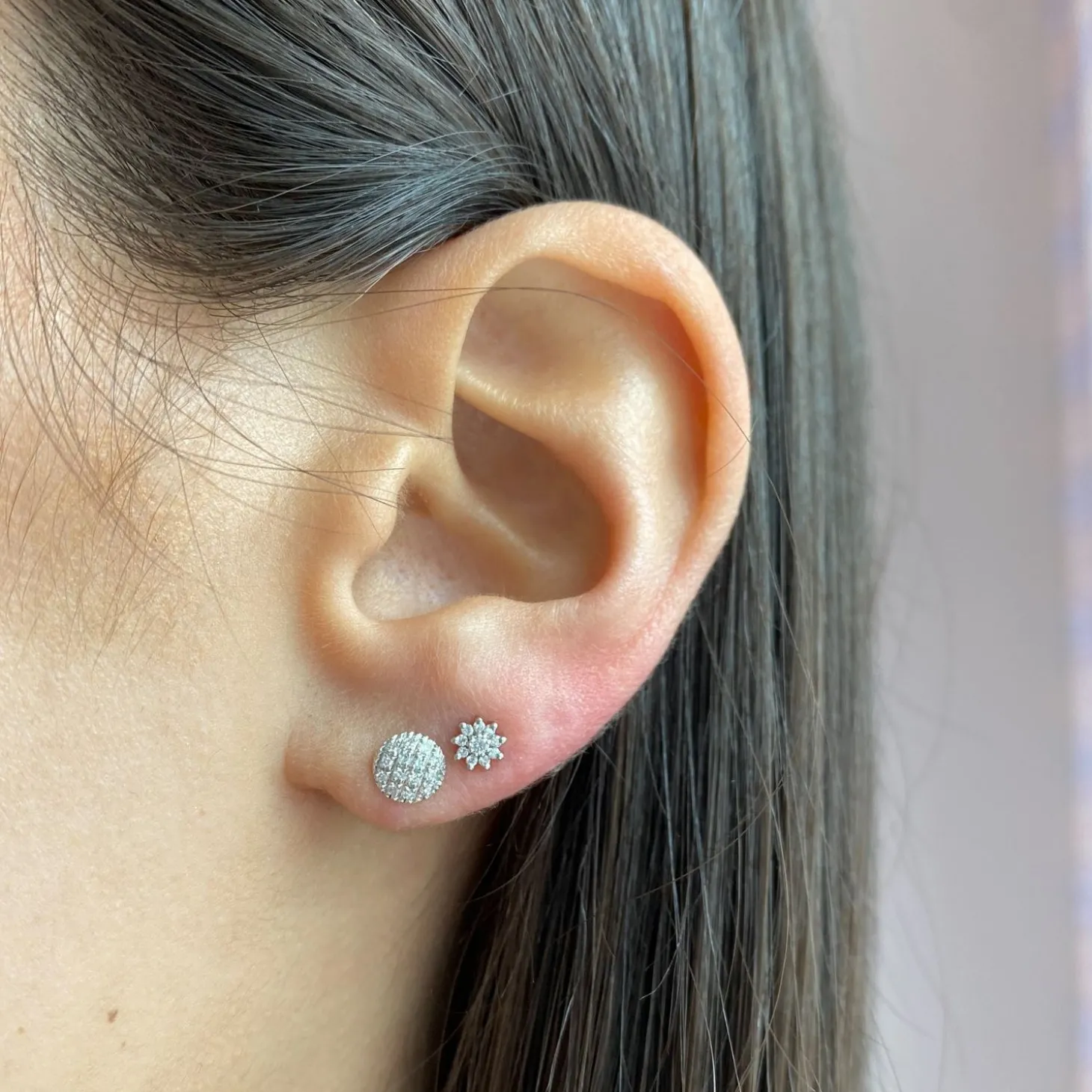 Dana Rebecca - 14Ct Gold, Jennifer Yamina Diamond Starburst Stud Earrings (Pair)^The Alkemistry Best