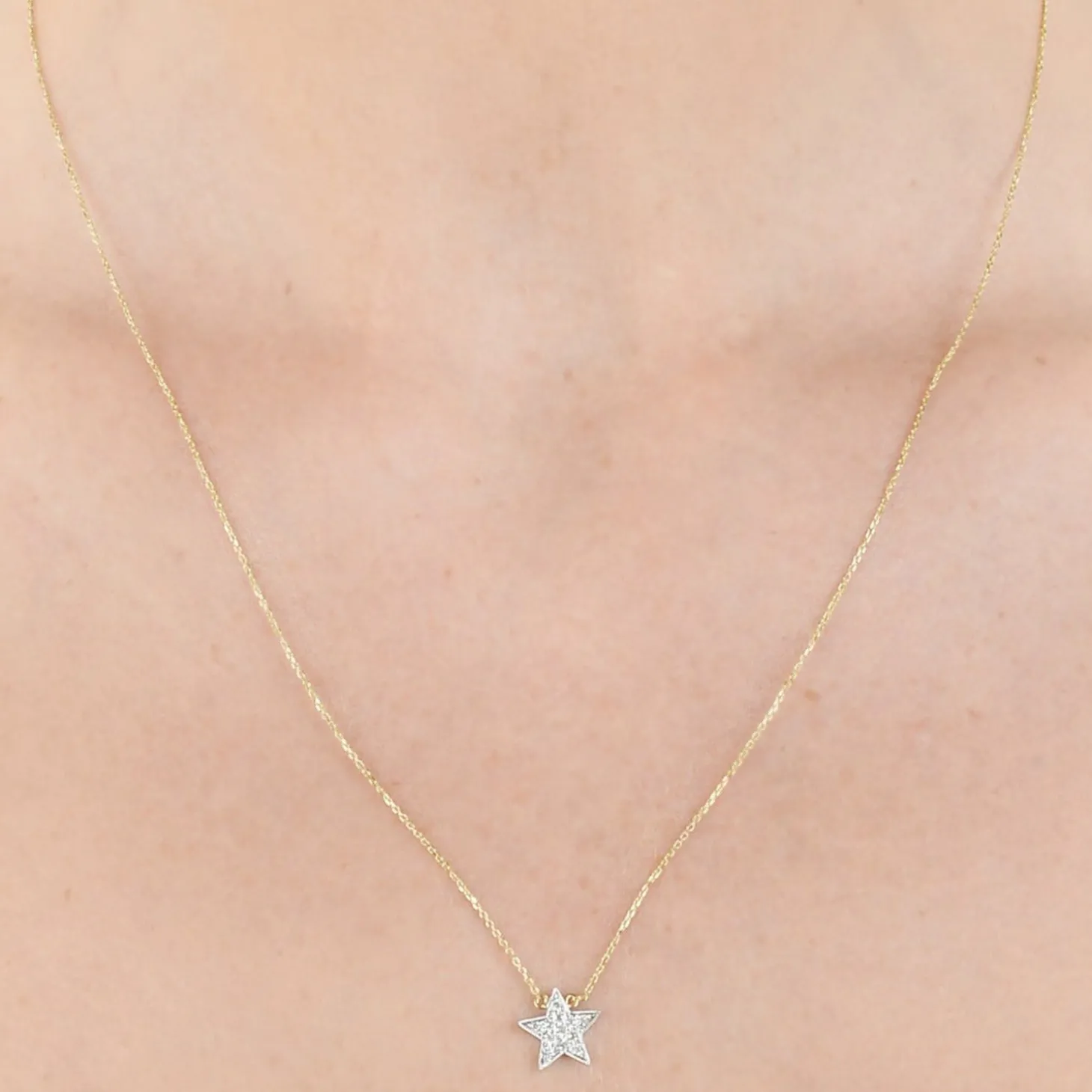 Dana Rebecca - 14Ct Gold, Julianne Himiko Diamond Star Necklace^The Alkemistry Store