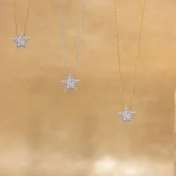 Dana Rebecca - 14Ct Gold, Julianne Himiko Diamond Star Necklace^The Alkemistry Discount