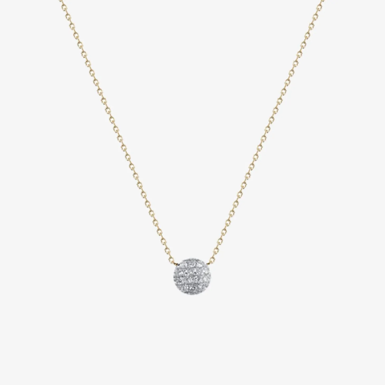 Dana Rebecca - 14Ct Gold, Lauren Joy Diamond Disc Necklace^The Alkemistry Cheap