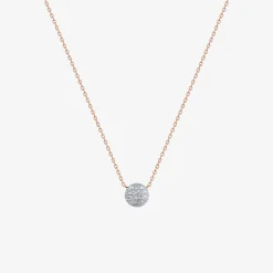 Dana Rebecca - 14Ct Gold, Lauren Joy Diamond Disc Necklace^The Alkemistry Best