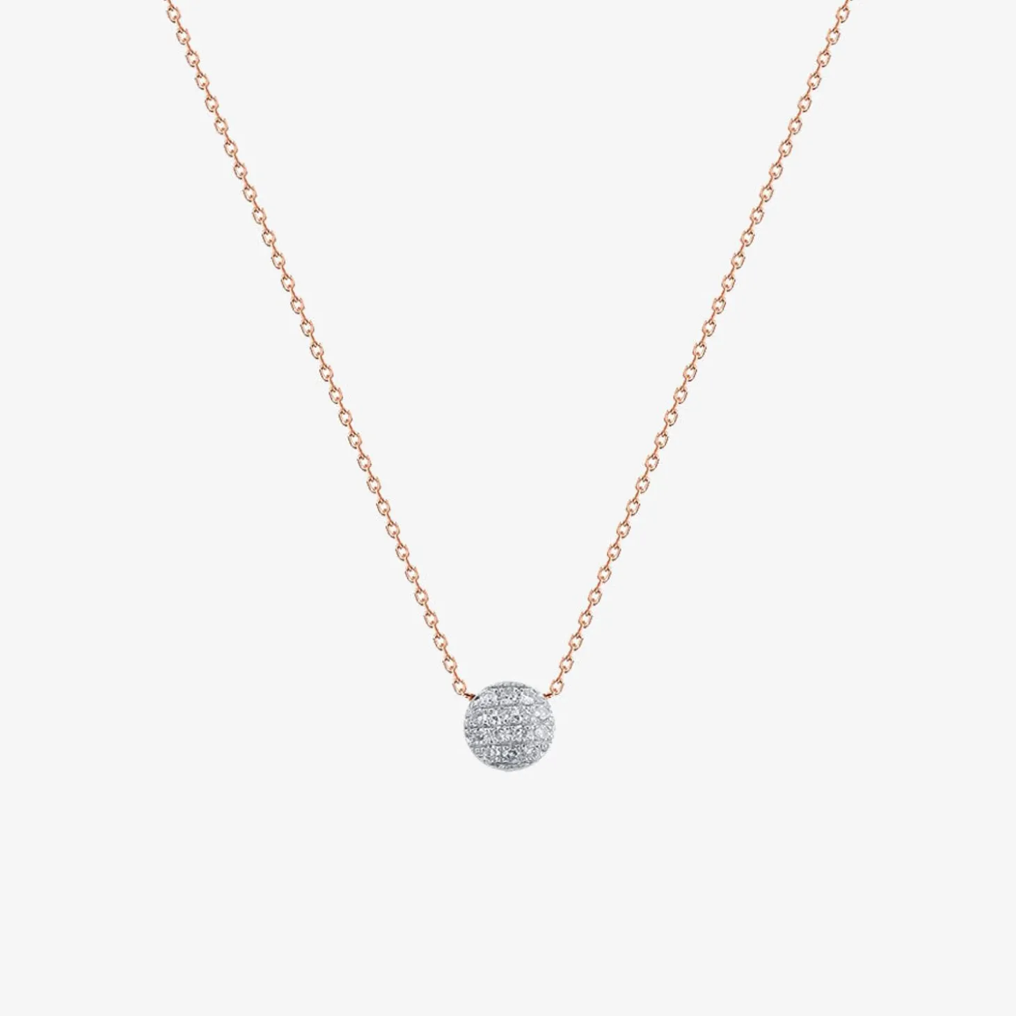 Dana Rebecca - 14Ct Gold, Lauren Joy Diamond Disc Necklace^The Alkemistry Best