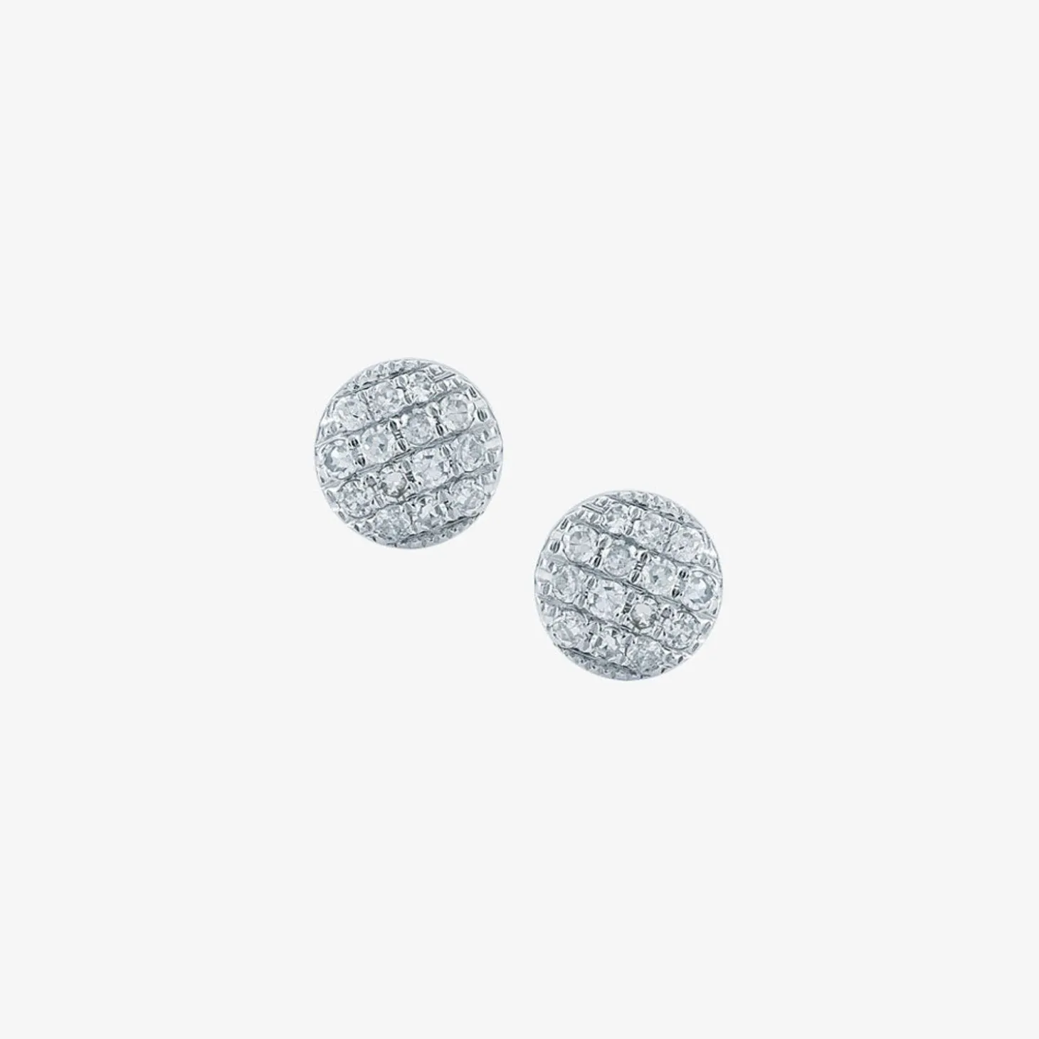 Dana Rebecca - 14Ct Gold, Lauren Joy Diamond Mini Disc Earrings (Pair)^The Alkemistry New