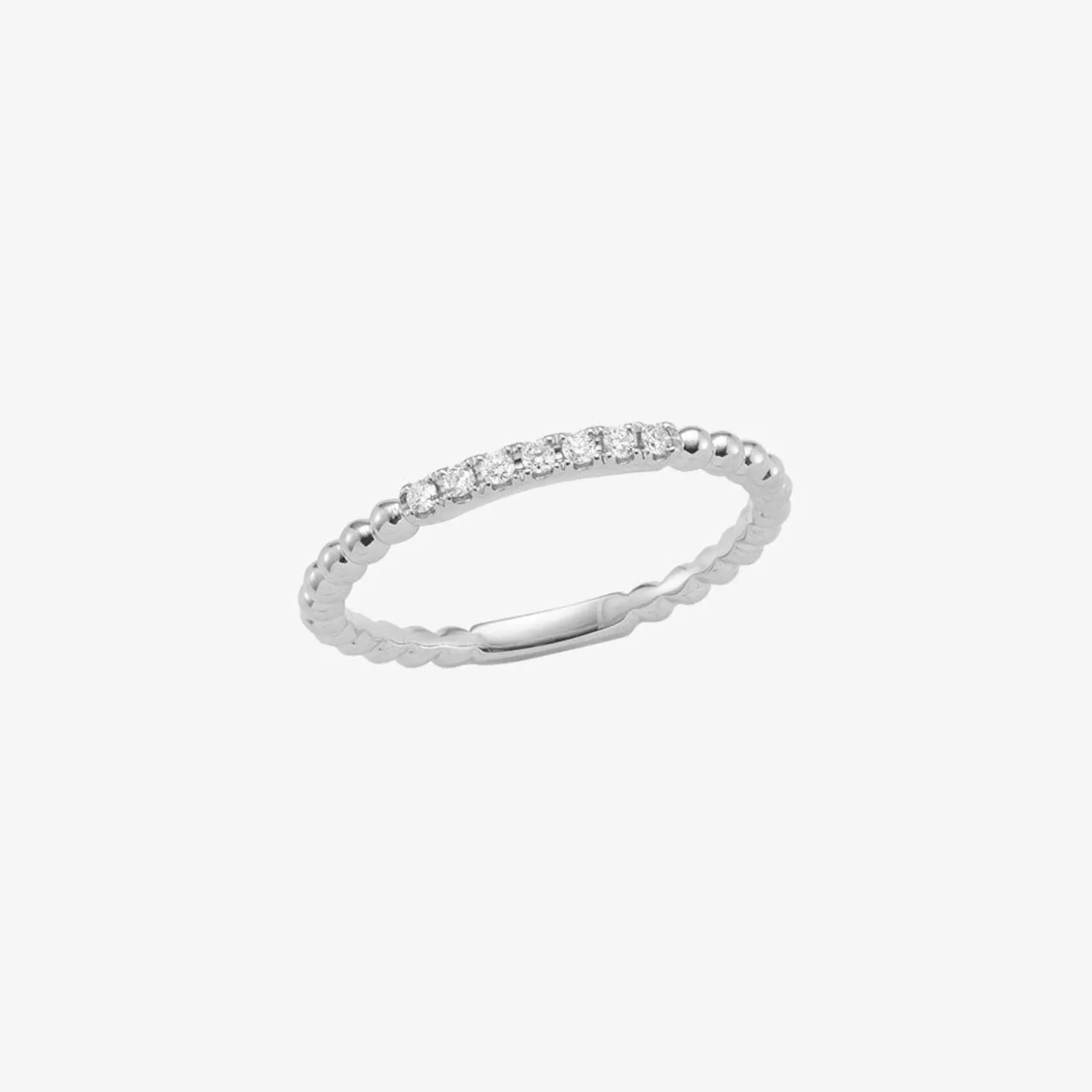 Dana Rebecca - 14Ct Gold, Poppy Rae Diamond Semi Pave Band Ring^The Alkemistry Sale