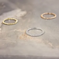 Dana Rebecca - 14Ct Gold, Poppy Rae Diamond Semi Pave Band Ring^The Alkemistry Sale