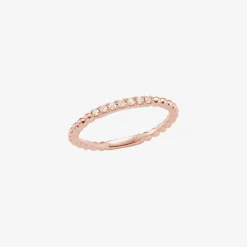 Dana Rebecca - 14Ct Gold, Poppy Rae Diamond Semi Pave Band Ring^The Alkemistry Discount