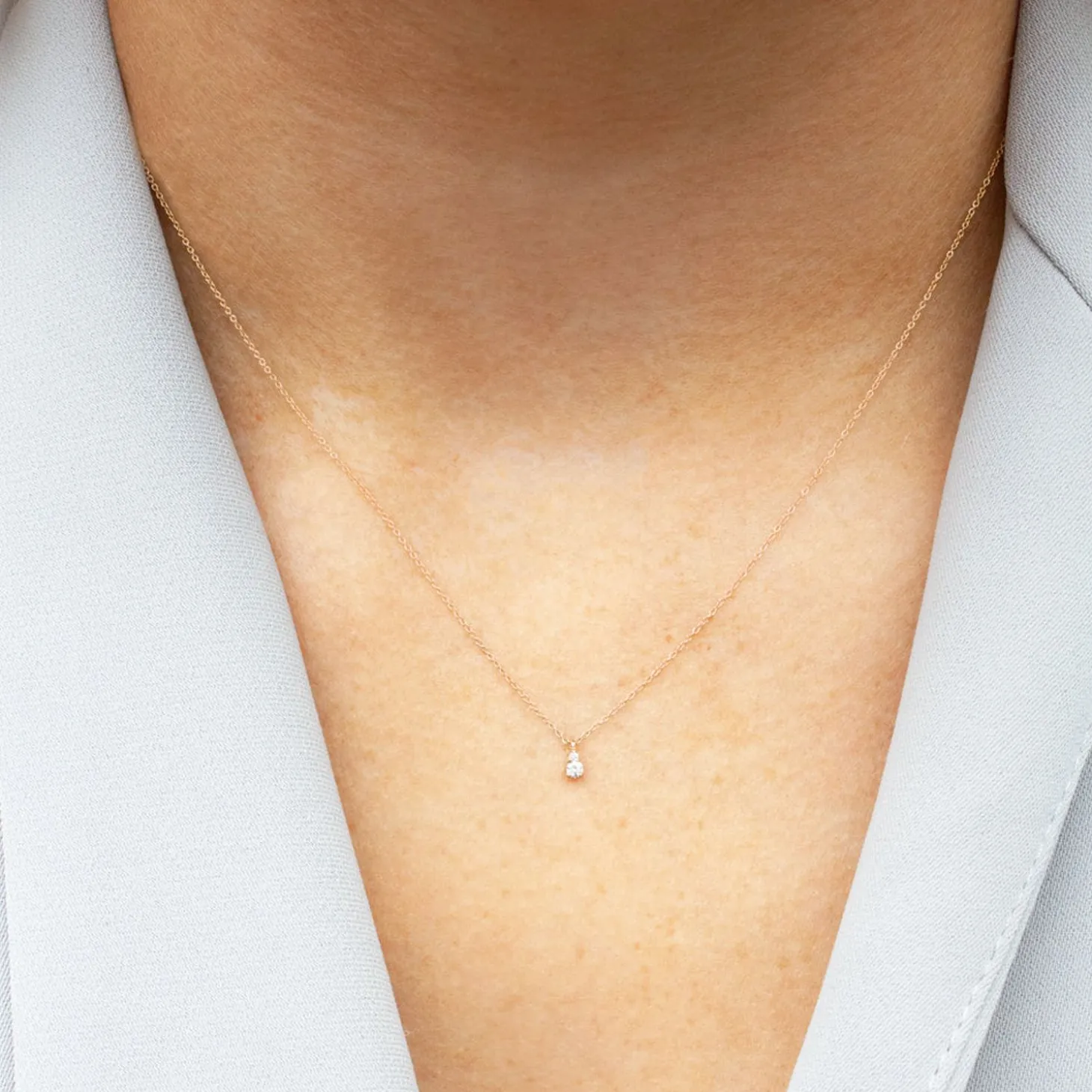 Dana Rebecca - 14Ct Gold, Sophia Ryan Diamond Petite Teardrop Necklace^The Alkemistry Best Sale