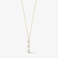 Dana Rebecca - 14Ct Gold, Sophia Ryan Diamond Triple Teardrop Necklace^The Alkemistry Cheap