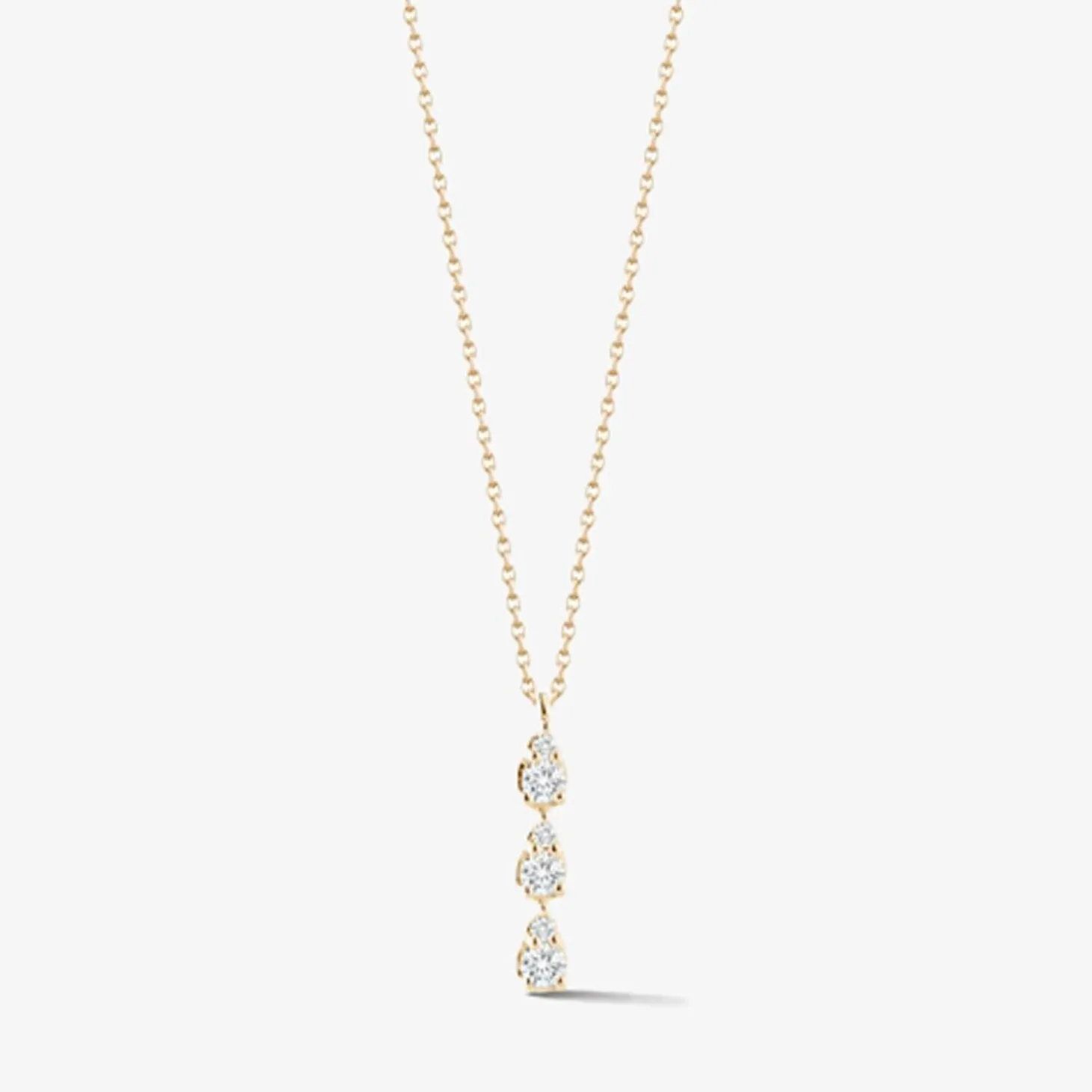 Dana Rebecca - 14Ct Gold, Sophia Ryan Diamond Triple Teardrop Necklace^The Alkemistry Cheap