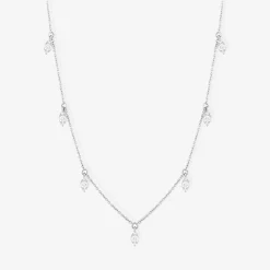 Dana Rebecca - 14Ct Gold, Sophia Ryan Diamond Pear Drop Station Necklace^The Alkemistry New