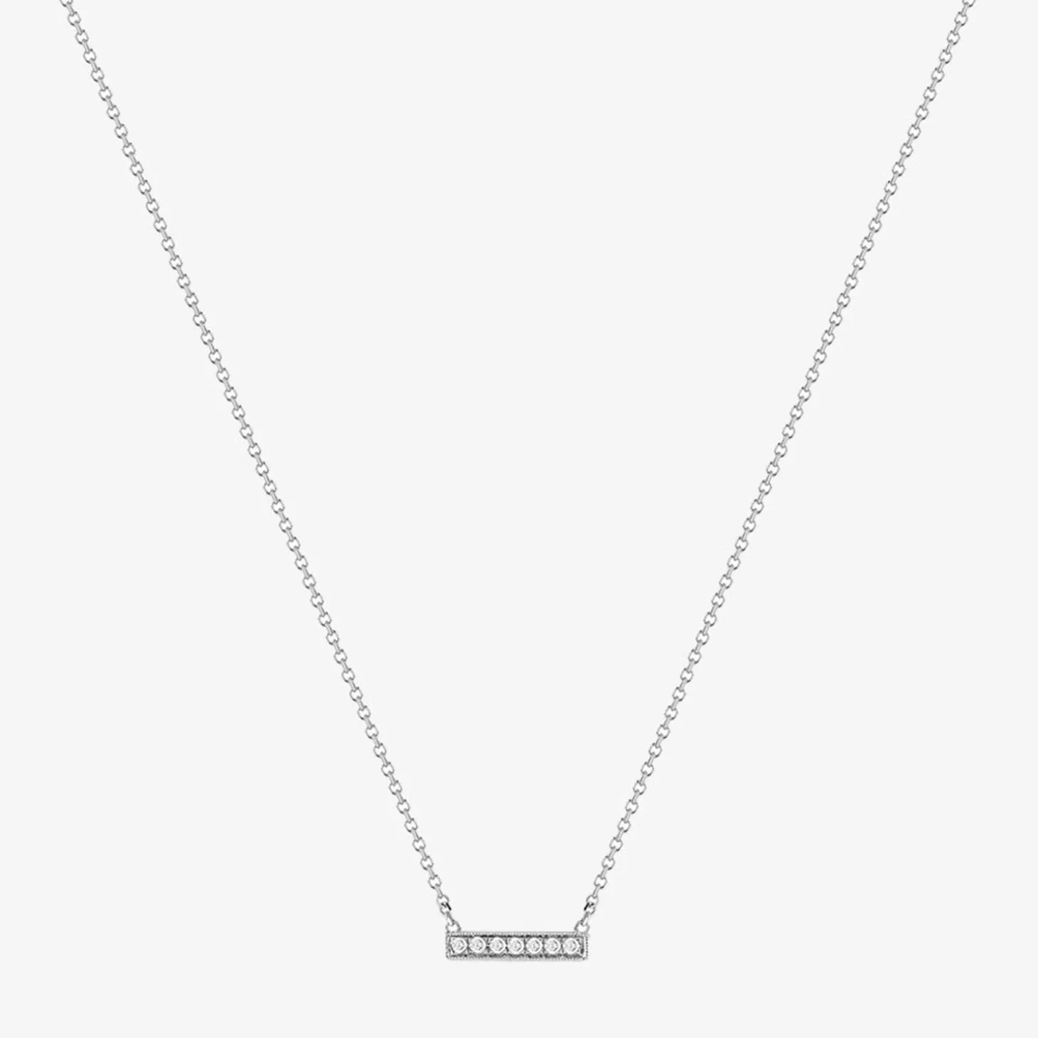 Dana Rebecca - 14Ct Gold, Sylvie Rose Diamond Bar Necklace^The Alkemistry Discount