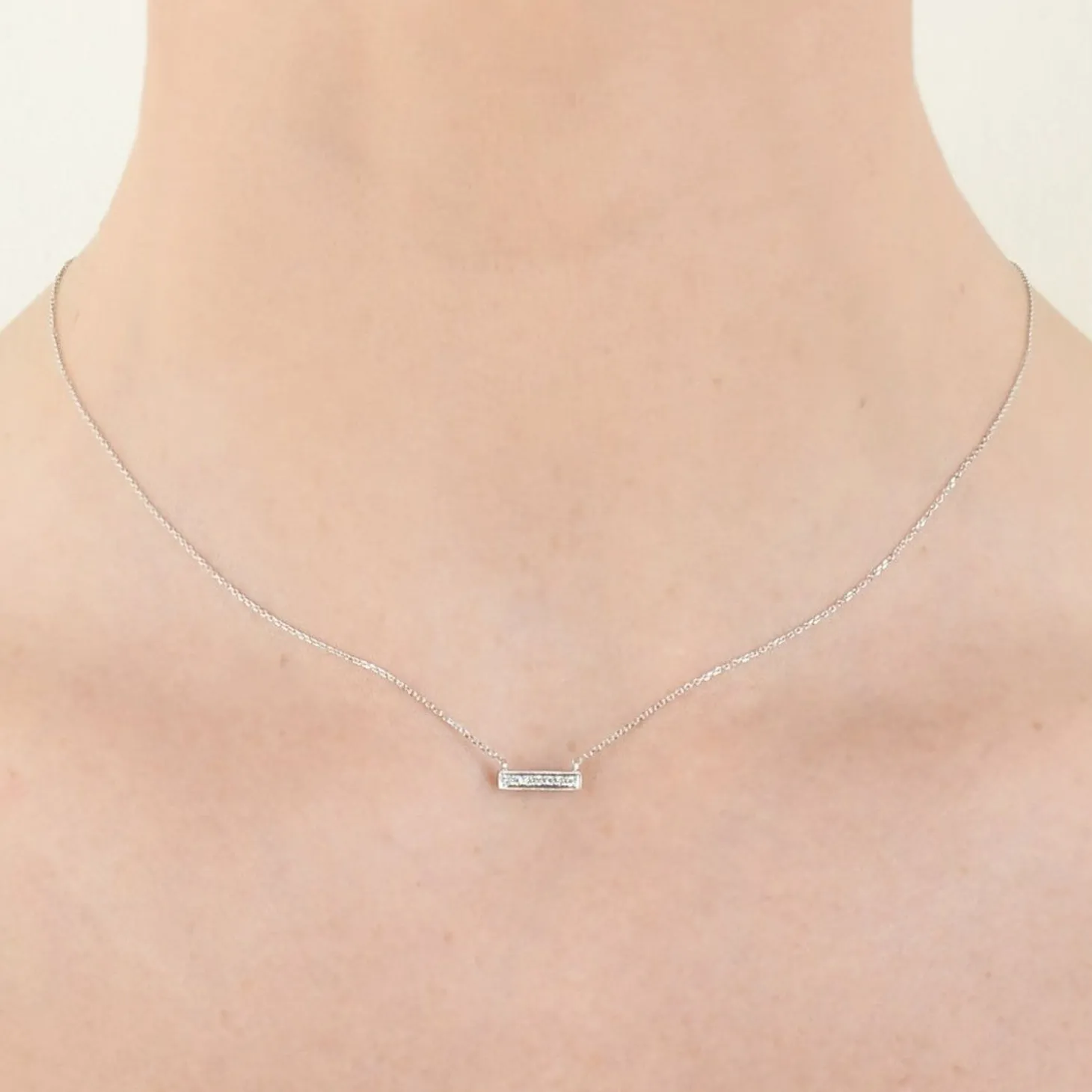Dana Rebecca - 14Ct Gold, Sylvie Rose Diamond Bar Necklace^The Alkemistry Discount