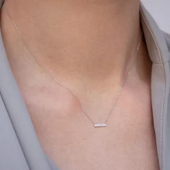 Dana Rebecca - 14Ct Gold, Sylvie Rose Diamond Bar Necklace^The Alkemistry Discount