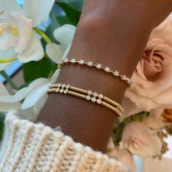 Dana Rebecca 14Ct Yellow Gold Ava Bea Tennis Bracelet^The Alkemistry Online