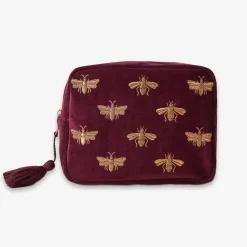 Elizabeth Scarlett - Honey Bee Wash Bag Plum^The Alkemistry Outlet