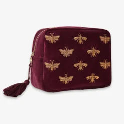 Elizabeth Scarlett - Honey Bee Wash Bag Plum^The Alkemistry Outlet