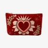 Elizabeth Scarlett - Sacred Heart Everyday Pouch Rouge Red^The Alkemistry Store