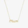 It'S Mummy - 18Ct Gold, Large Mum Necklace^The Alkemistry Fashion
