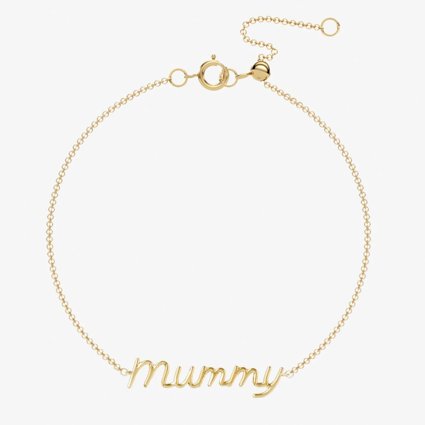 It'S Mummy - 18Ct Gold, Large Mummy Bracelet^The Alkemistry Shop