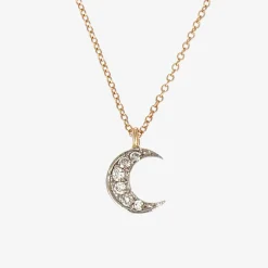 Kismet By Milka 14Ct Rose Gold And Diamond Moon Necklace^The Alkemistry Hot