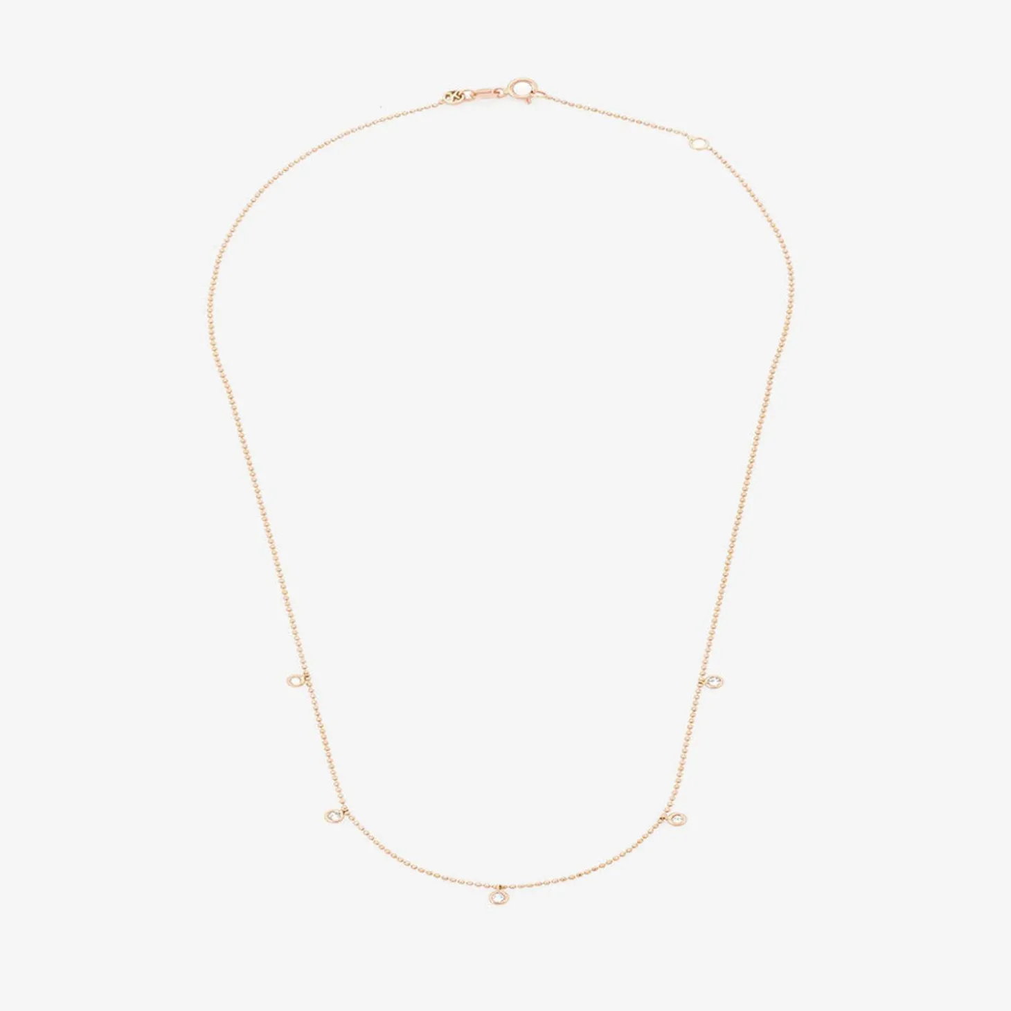 Kismet By Milka 14Ct Rose Gold And Diamond Drop Necklace^The Alkemistry Best Sale