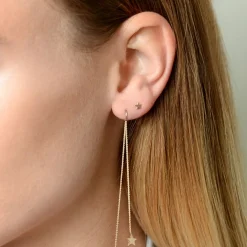 Kismet By Milka 14Ct Rose Gold Mini Star Earrings^The Alkemistry Best