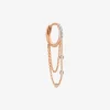 Kismet By Milka 14Ct Rose Gold And Diamond Drop Hoop Earring (Single)^The Alkemistry Fashion