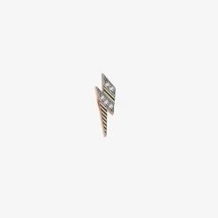 Kismet By Milka 14Ct Rose Gold Small Diamond Lightening Stud (Single)^The Alkemistry Outlet