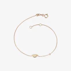 Kismet By Milka 14Ct Rose Gold Diamond Eye Bracelet^The Alkemistry Outlet
