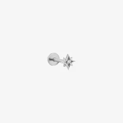 Kismet By Milka 14Ct White Gold And Diamond Starlet Screw Flatback (Single)^The Alkemistry Outlet