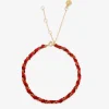 Kumachi - 18Ct Gold, Red Mix Woven Chain Bracelet^The Alkemistry Clearance