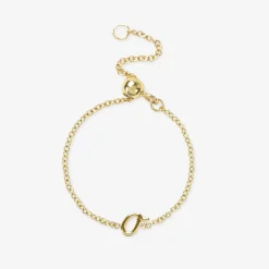 Love Letter - 18Ct Gold, Adjustable Initial Chain Ring^The Alkemistry Discount