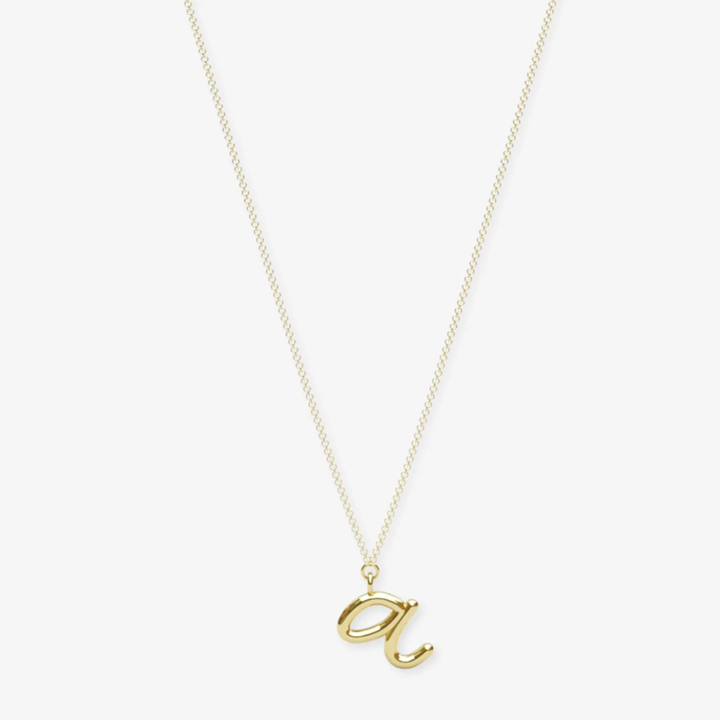 Love Letter - 18Ct Gold, Initial Pendant Chain Necklace^The Alkemistry Shop