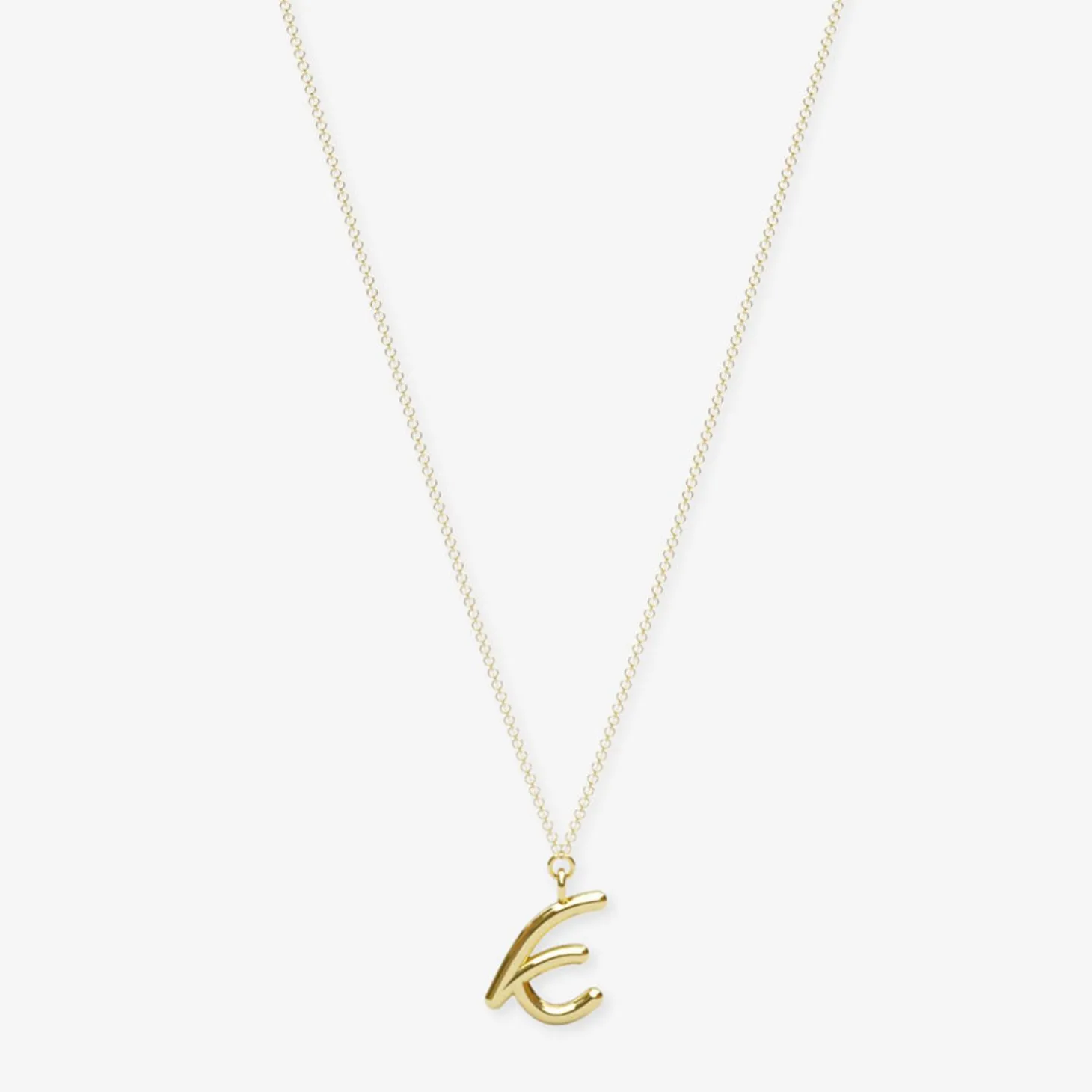 Love Letter - 18Ct Gold, Initial Pendant Chain Necklace^The Alkemistry Shop