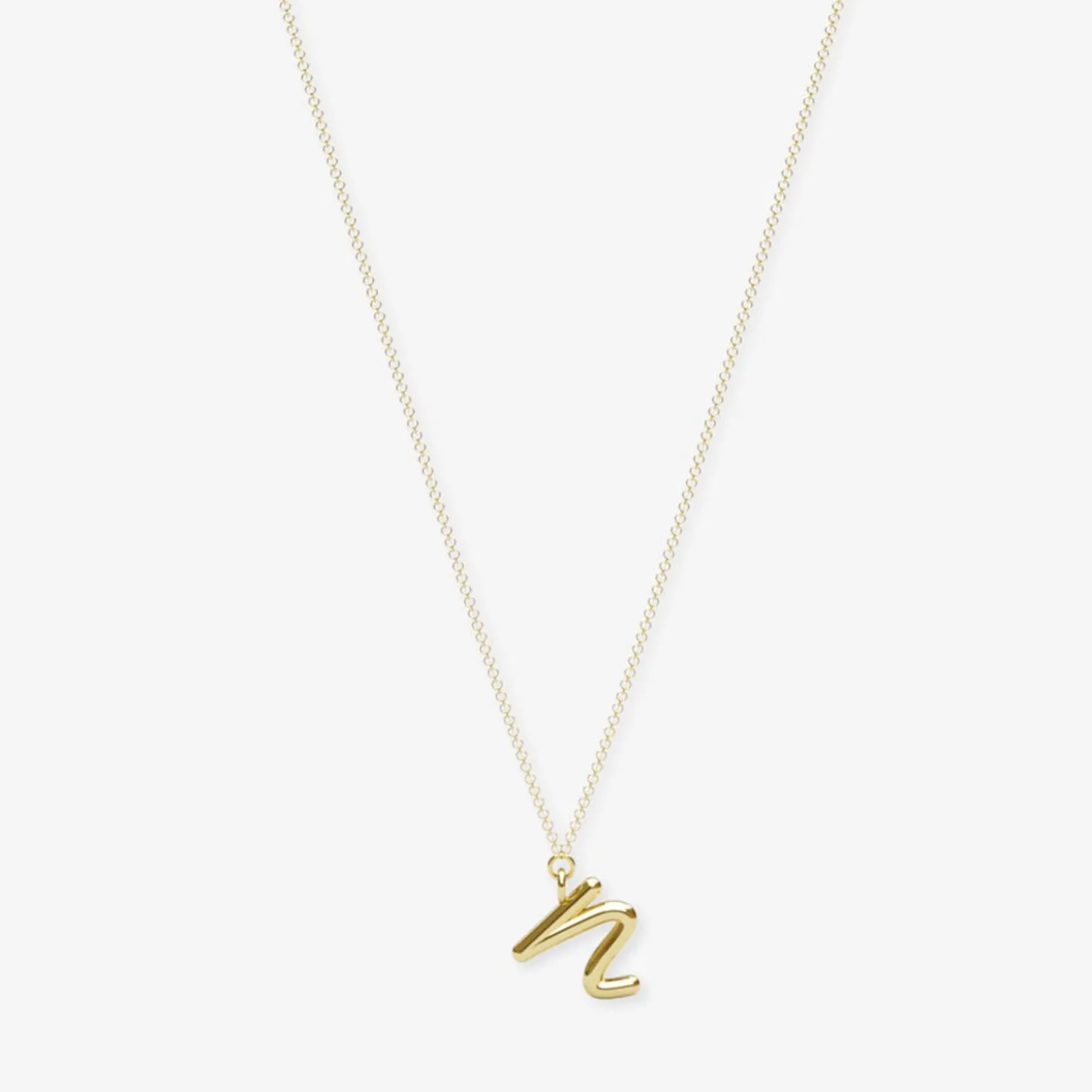 Love Letter - 18Ct Gold, Initial Pendant Chain Necklace^The Alkemistry Shop