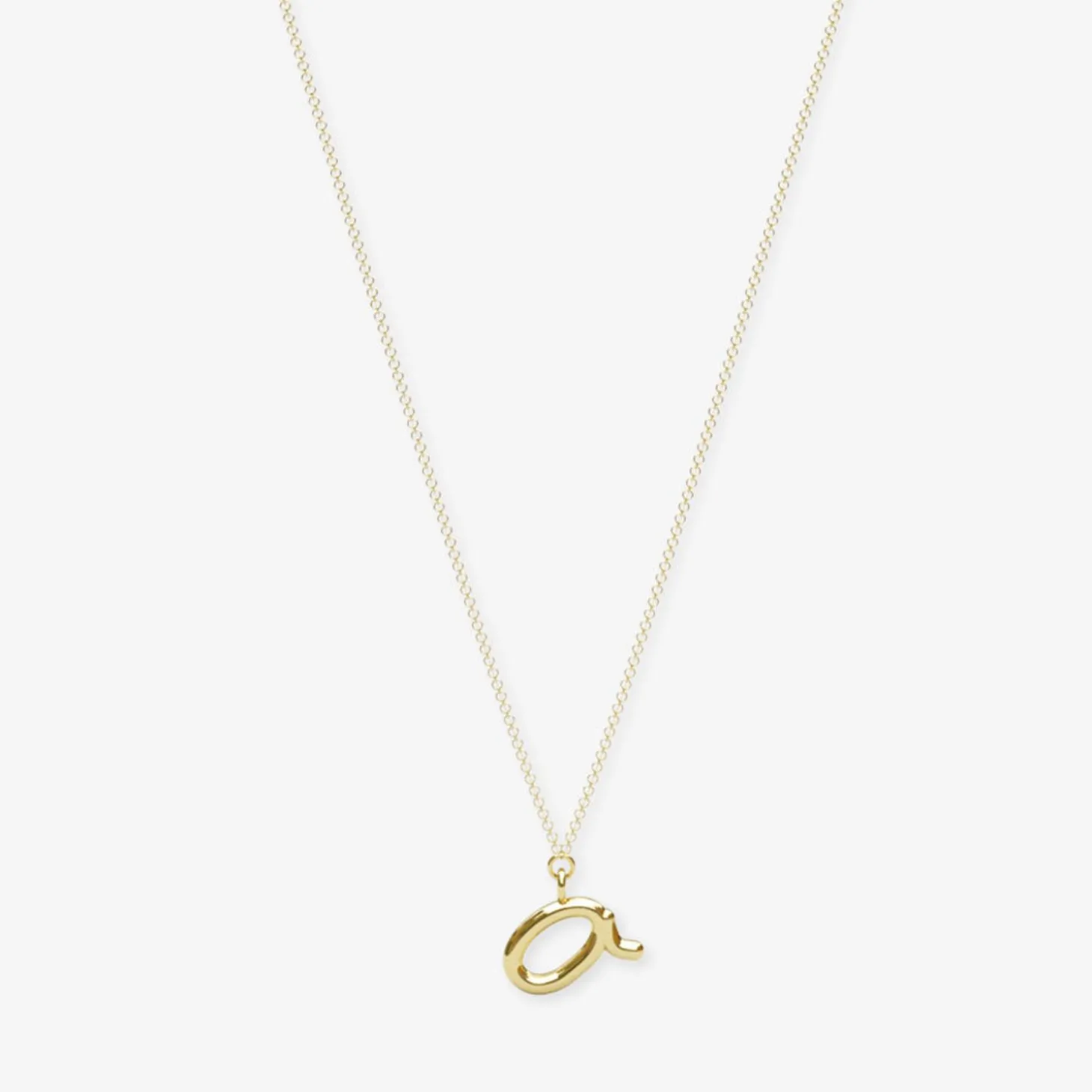 Love Letter - 18Ct Gold, Initial Pendant Chain Necklace^The Alkemistry Shop