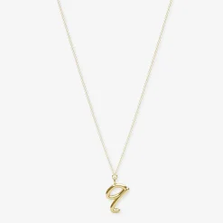 Love Letter - 18Ct Gold, Initial Pendant Chain Necklace^The Alkemistry Shop