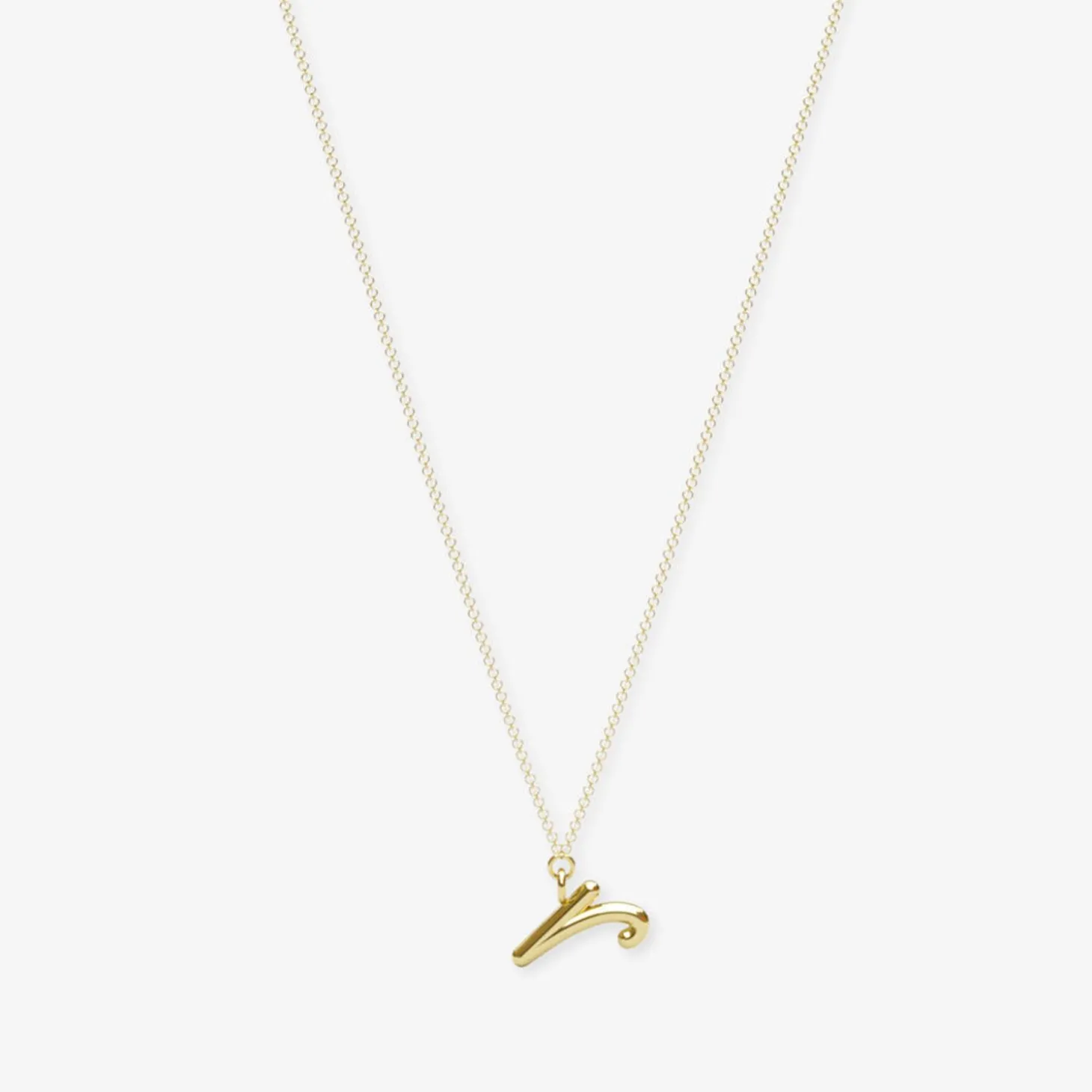 Love Letter - 18Ct Gold, Initial Pendant Chain Necklace^The Alkemistry Shop
