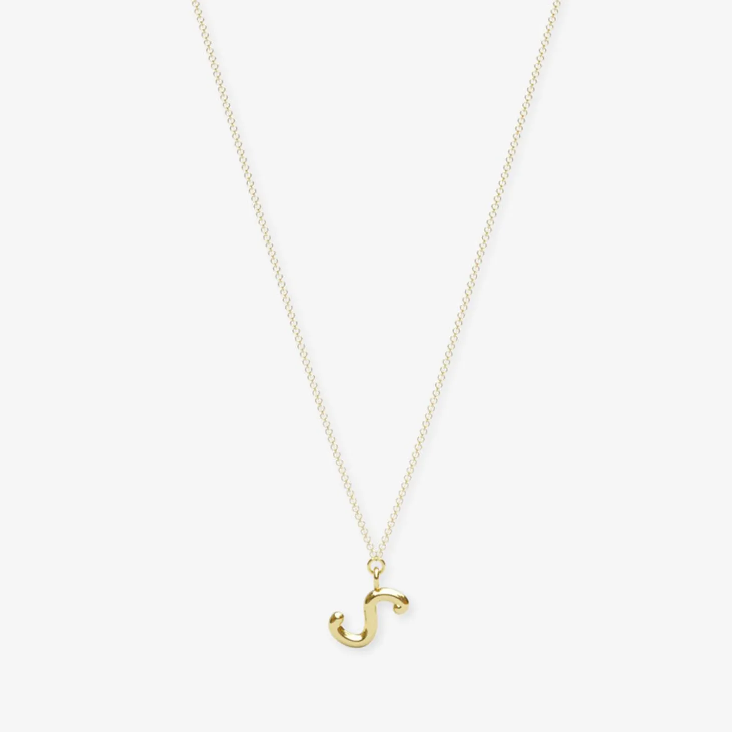 Love Letter - 18Ct Gold, Initial Pendant Chain Necklace^The Alkemistry Shop